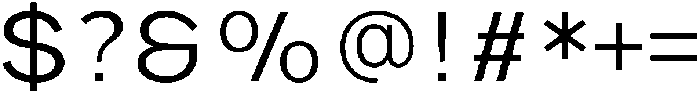 IT Monetic Light otf (300) Font OTHER CHARS