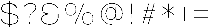 IT Monetic Thin otf (100) Font OTHER CHARS