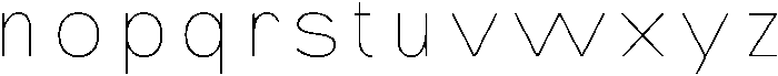 IT Monetic Thin otf (100) Font LOWERCASE
