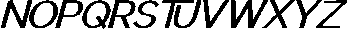 IT Mutualhe Bold Italic otf (700) Font UPPERCASE