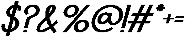 IT Mutualhe Extra Bold Italic otf (700) Font OTHER CHARS