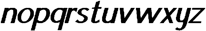 IT Mutualhe Extra Bold Italic otf (700) Font LOWERCASE