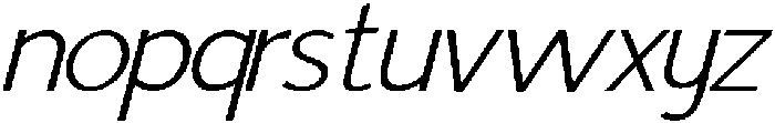 IT Mutualhe Extra Light Italic otf (200) Font LOWERCASE