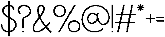 IT Mutualhe Extra Light otf (200) Font OTHER CHARS