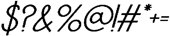 IT Mutualhe Italic otf (400) Font OTHER CHARS