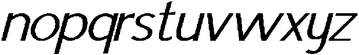 IT Mutualhe Italic otf (400) Font LOWERCASE