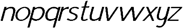 IT Mutualhe Light Italic otf (300) Font LOWERCASE