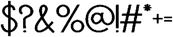 IT Mutualhe Medium otf (500) Font OTHER CHARS