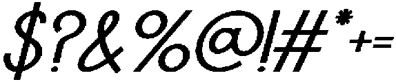 IT Mutualhe Semi Bold Italic otf (600) Font OTHER CHARS