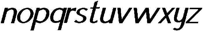 IT Mutualhe Semi Bold Italic otf (600) Font LOWERCASE