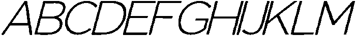 IT Mutualhe Thin Italic otf (100) Font UPPERCASE