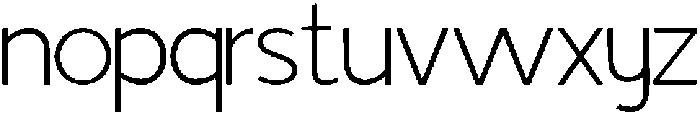 IT Mutualhe Thin otf (100) Font LOWERCASE
