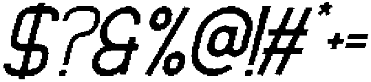 IT Revantrosn Semi Bold Italic otf (600) Font OTHER CHARS
