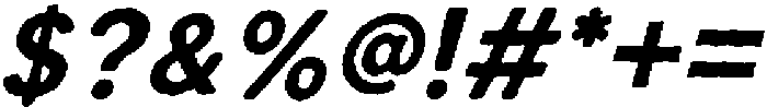 IT Roughlin Italic otf (400) Font OTHER CHARS