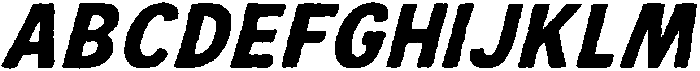 IT Roughlin Italic otf (400) Font UPPERCASE