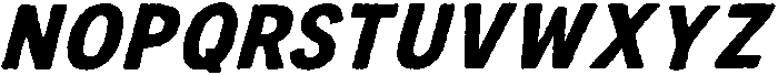IT Roughlin Italic otf (400) Font UPPERCASE