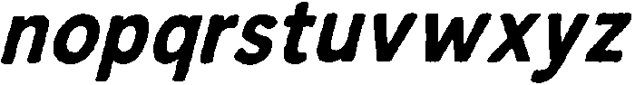 IT Roughlin Italic otf (400) Font LOWERCASE