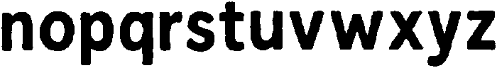 IT Roughlin Regular otf (400) Font LOWERCASE