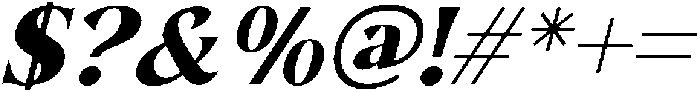 IT Seron Italic otf (400) Font OTHER CHARS