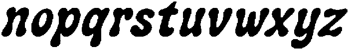 IT Slurvia Italic otf (400) Font LOWERCASE