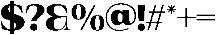IT Valero Bold otf (700) Font OTHER CHARS