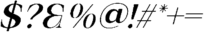 IT Valero Italic otf (400) Font OTHER CHARS