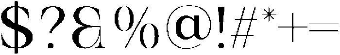 IT Valero Light otf (300) Font OTHER CHARS