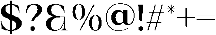 IT Valero Regular otf (400) Font OTHER CHARS