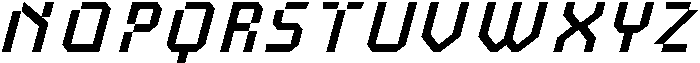 IT Xytrion Italic otf (400) Font UPPERCASE