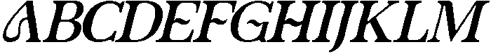 IT ZYRAVELLE Italic otf (400) Font UPPERCASE