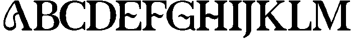 IT ZYRAVELLE Regular otf (400) Font UPPERCASE