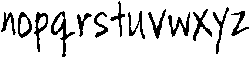 IT Zalro Regular otf (400) Font LOWERCASE