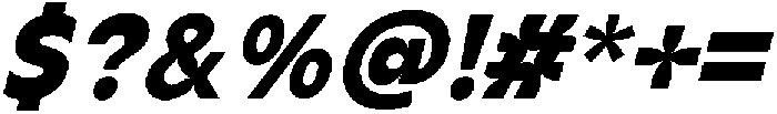 IT Zentrap Italic otf (400) Font OTHER CHARS