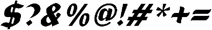 IT Zorak Italic otf (400) Font OTHER CHARS