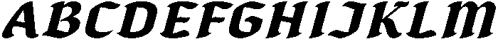 IT Zorak Italic otf (400) Font UPPERCASE