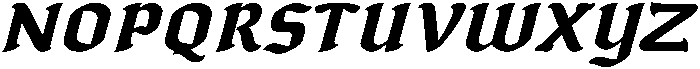IT Zorak Italic otf (400) Font UPPERCASE