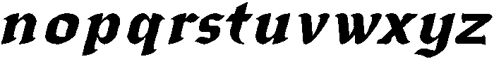 IT Zorak Italic otf (400) Font LOWERCASE