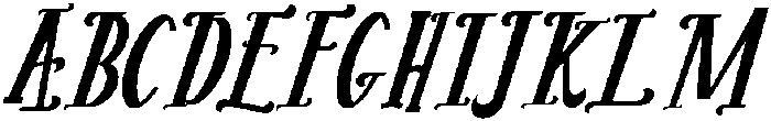 ITALIC otf (400) Font UPPERCASE