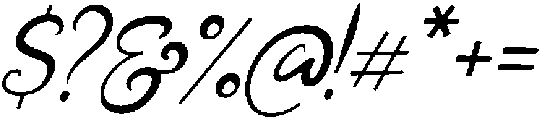 Italic otf (400) Font OTHER CHARS