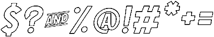 Italic otf (400) Font OTHER CHARS