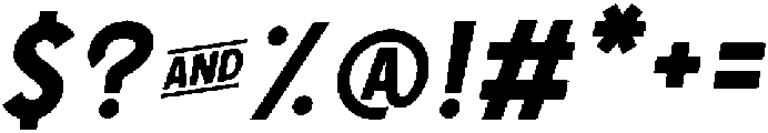 Italic otf (400) Font OTHER CHARS