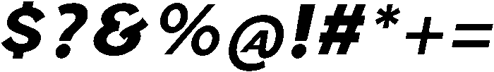 Italic otf (400) Font OTHER CHARS