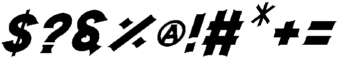 Italic otf (400) Font OTHER CHARS