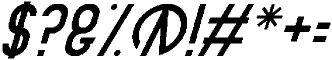 Italic otf (400) Font OTHER CHARS