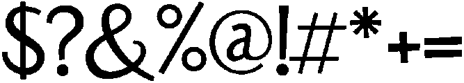 Italic otf (400) Font OTHER CHARS