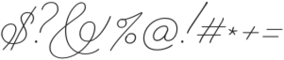 Italix Fineliner Sans Ink otf (400) Font OTHER CHARS