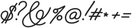 Italix Marker otf (400) Font OTHER CHARS