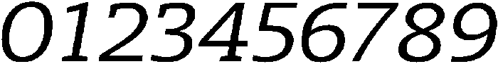 italic otf (400) Font OTHER CHARS