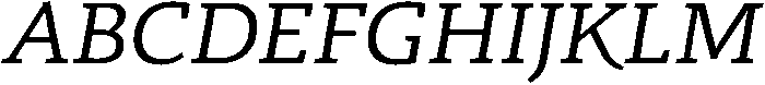 italic otf (400) Font UPPERCASE