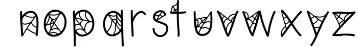 Itsy Bitsy Halloween Font Font LOWERCASE